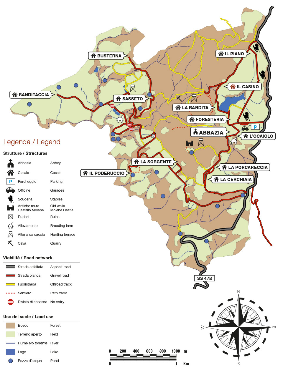 tenuta abbazia di spineto mappa